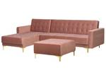 Modulsofa ABERDEEN 2-tlg Gold - Pink - Breite: 267 cm