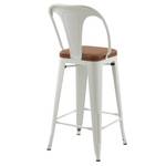 Tabouret de bar Charly (Lot de 2) Blanc