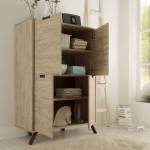 Buffet Haut Palma Beige - Bois manufacturé - 150 x 152 x 106 cm