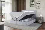 Boxspringbett - ORGOL Hellgrau - Breite: 120 cm - H3