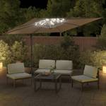 Parasol cantilever led 319930 Gris - Métal - Textile - 300 x 268 x 400 cm