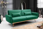Sofa BELLEZZA Grün - Textil - Holzart/Dekor - 210 x 86 x 82 cm