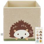 Aufbewahrungsbox Igel Beige - Textil - 33 x 33 x 33 cm