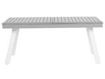 Table de jardin PERETA Gris - Blanc - Métal - 100 x 73 x 175 cm