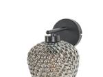 Lampe murale SHERRY Noir - Gris - Verre - 18 x 26 x 18 cm