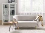 2-Sitzer Sofa LOEN Beige - Gold - Textil