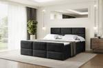 Boxspringbett OHIO-Z Schwarz - Breite: 160 cm - H3