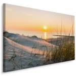 Image COUCHER DE SOLEIL Plage Mer 3D 100 x 70 x 70 cm