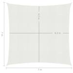 Voile solaire 3006391-3 Blanc - 700 x 700 cm