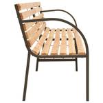 Banc double de jardin Marron - Bois massif - Bois/Imitation - 241 x 76 x 241 cm