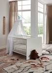 Babyzimmer Aliya 8 mit Umbauseiten-Set Weiß - Holzwerkstoff