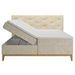 Lit boxspring 180x200 cm tissu écru Beige - Textile - 214 x 115 x 200 cm