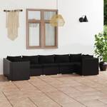 Garten-Lounge-Set (7-teilig) 3013633-21 Schwarz