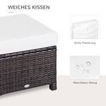 Fußstütze 841-002V02BN Braun - Cremeweiß