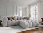 modulares Ecksofa LUPINE 3 Sitzplätze Hellgrau