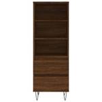 Highboard DE5971 Eiche Schwarzbraun Dekor