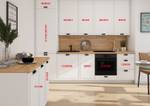 Küchenzeile M1 Arbeitsplatte mit LIVORNO