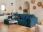 Ecksofa TOPAZE Indigoblau