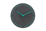 Horloge murale design THE NEON. Noir - Bois manufacturé - 26 x 26 x 1 cm