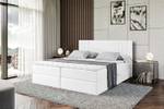 Boxspringbett IDRIKO Hochglanz Weiß - Breite: 180 cm - H3