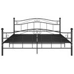 Cadre de lit 3011077 Noir - Largeur : 147 cm