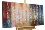 Tableau peint à la main Gleaming Colours Bois massif - Textile - 120 x 60 x 4 cm