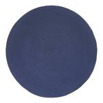 Handgewebter geflochtener Teppich Marineblau - 150 x 150 cm