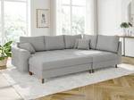 Hocker Neo Cord-Stoff Grau - Massivholz - Textil - Holzart/Dekor - Holz teilmassiv - 118 x 40 x 73 cm