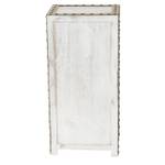 Commode Duran 4 tiroir Shabby-Look Blanc - Bois manufacturé - Bois/Imitation - En partie en bois massif - 33 x 70 x 26 cm