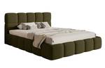 Bett mit Polsterrahmen CLOUDY Olivgrün - Breite: 180 cm