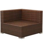 Gartenmöbel-Set (3-teilig) 296261 Braun - Metall - Polyrattan - 70 x 26 x 139 cm