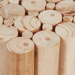 Natürlicher Blumenhocker gedrechselt Braun - Holzwerkstoff - 30 x 38 x 30 cm