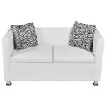 Sofa 3002827-1 Weiß - Kunstleder - Textil - 120 x 63 x 62 cm