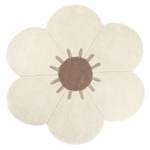 DAISY tapis enfant fleur Beige - Fibres naturelles - Textile - 90 x 2 x 90 cm