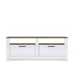 TV-Schrank Grado weiß/braun Weiß - Holzwerkstoff - 146 x 57 x 37 cm