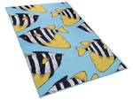 Tapis enfant FIZME Noir - Bleu - Blanc - Jaune - Textile - 140 x 80 x 80 cm