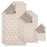 Handtuch Carré 10er Pack Beige - Naturfaser - 100 x 60 x 50 cm