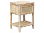 Table de chevet ESTO Marron - Bois massif - 35 x 51 x 29 cm