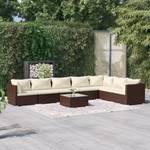 Garten-Lounge-Set (8-teilig) 3013632-28 Braun - Creme - Weiß - Anzahl Teile im Set: 8