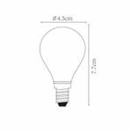 Leuchtmittel E14 Glas - 3 x 8 x 3 cm