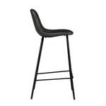 Tabouret de bar Henrik (Lot de 2) Noir