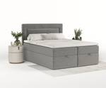 Boxspringbett Palmera Grau - Breite: 180 cm