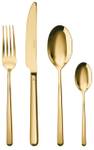 Besteckset Linear 24-teilig Gold