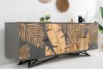 Sideboard TROPICAL grau 175cm natur Holz