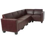 Couch-Garnitur Moncalieri 5 Rotbraun