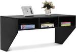 Table Murale HW60292BK Noir - Bois manufacturé - 53 x 52 x 108 cm