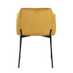 Chaise Glam Jaune Jaune - Textile - 53 x 77 x 51 cm