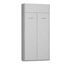 Armoire lit escamotable DYNAMO SOFA Blanc - Largeur : 101 cm