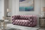 Chesterfield Sofa 2-Sitzer Rosé