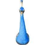 Wandschmuck Peacock Blau - Kunststoff - 16 x 68 x 22 cm